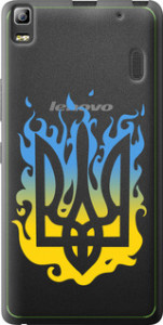 Чехол на Lenovo A7000 Герб v1 5258u-120 (Желтый)