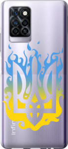 Чохол на Infinix Note 10 Pro Герб v1 5258u-2709 (Жовтий)
