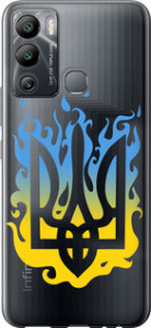Чехол на Infinix Hot 12i Герб v1 5258u-2863 (Жовтий)