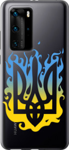 Чехол на Huawei P40 Pro Герб v1 5258t-1839 (Желтый)