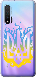 Чехол на Huawei Nova 6 Герб v1 5258u-1821 (Жовтий)