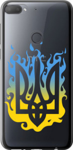 Чехол на HTC Desire 12 Plus Герб v1 5258u-1485 (Жовтий)