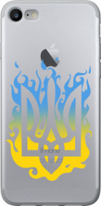 Чохол на iPhone SE 2022 Герб v1 5258t-3737 (Жовтий)