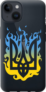 Чехол на iPhone 14 Герб v1 5258u-2648 (Жовтий)