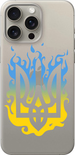 Чехол на iPhone 15 Pro Max Герб v1 5258u-3098 (Желтый)