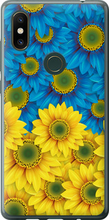 Чохол на Xiaomi Mi Mix 2s Жовто-блакитні квіти 1048u-1438 (Жовтий)
