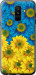 Чехол на Samsung Galaxy A6 Plus 2018 Жовто-блакитні квіти 1048t-1495 (Жовтий)