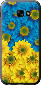 Чохол на Samsung Galaxy A5 (2017) Жовто-блакитні квіти 1048t-444 (Жовтий)