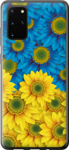 Чехол на Samsung Galaxy S20 Plus Жовто-блакитні квіти 1048t-1822 (Жовтий)