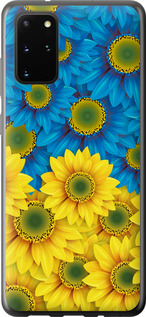 Чохол на Samsung Galaxy S20 Plus Жовто-блакитні квіти 1048u-1822 (Жовтий)