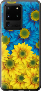Чохол на Samsung Galaxy S20 Ultra Жовто-блакитні квіти 1048t-1831 (Жовтий)
