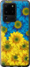 Чехол на Samsung Galaxy S20 Ultra Жёлто-голубые цветы 1048u-1831 (Желтый)