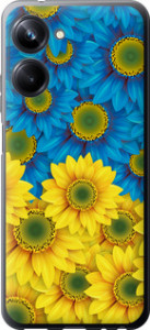 Чехол на Realme 10 Pro Жовто-блакитні квіти 1048u-2945 (Жовтий)
