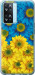 Чохол на Oppo A57s Жовто-блакитні квіти 1048u-2931 (Жовтий)