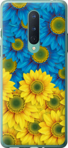 Чохол на OnePlus 8 Жовто-блакитні квіти 1048t-1902 (Жовтий)