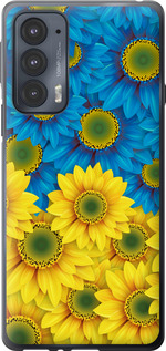Чохол на Motorola Edge 20 Жовто-блакитні квіти 1048u-2497 (Жовтий)