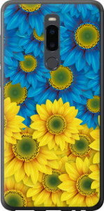 Чохол на Meizu Note 8 Жовто-блакитні квіти 1048u-1610 (Жовтий)