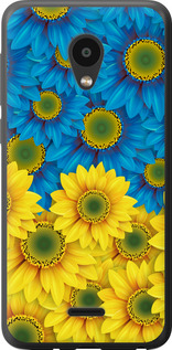 Чехол на Meizu C9 Жовто-блакитні квіти 1048u-1627 (Жовтий)