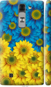 Чохол на LG G4c H522y Жовто-блакитні квіти 1048c-389 (Жовтий)