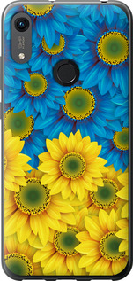 Чохол на Huawei Honor 8A Жовто-блакитні квіти 1048t-1635 (Жовтий)