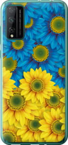 Чохол на Huawei Honor Play 4T Pro Жовто-блакитні квіти 1048u-1914 (Жовтий)