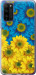Чехол на Huawei Honor 30 Lite Жёлто-голубые цветы 1048u-2074 (Желтый)