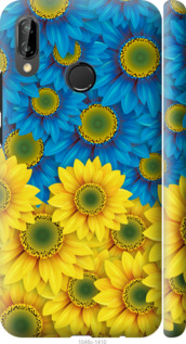 Чохол на Huawei P20 Lite Жовто-блакитні квіти 1048m-1410 (Жовтий)