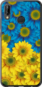 Чохол на Huawei P20 Lite Жовто-блакитні квіти 1048t-1410 (Жовтий)