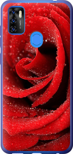 Чехол на ZTE Blade A7S 2020 Красная роза 529u-2454 (Красный)