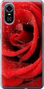 Чехол на ZTE Blade A31 Plus Красная роза 529u-2637 (Красный)