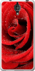 Чехол на Xiaomi Mi4 Красная роза 529t-163 (Красный)