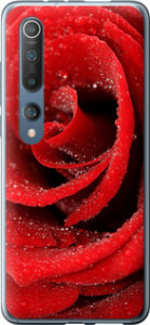 Чехол на Xiaomi Mi 10 Красная роза 529u-1860 (Красный) для Xiaomi Mi 10