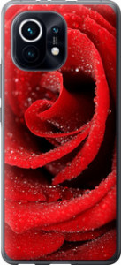 Чехол на Xiaomi Mi 11 Красная роза 529t-2253 (Красный)