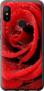 Чехол на Xiaomi Redmi 6 Pro Красная роза 529u-1595 (Красный)