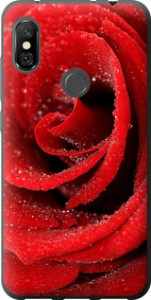 Чехол на Xiaomi Redmi Note 6 Pro Красная роза 529t-1551 (Красный)