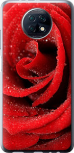 Чехол на Xiaomi Redmi Note 9T Красная роза 529u-2261 (Красный)