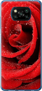 Чохол на Xiaomi Poco X3 Червоно-роза 529u-2073 (Червоний)
