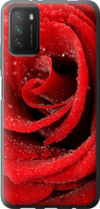Чехол на Xiaomi Poco M3 Красная роза 529u-2200 (Красный)