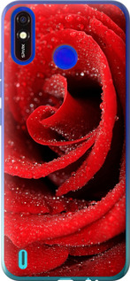 Чехол на Tecno Spark 4 Lite Червона роза 529u-2425 (Червоний)