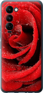 Чехол на Tecno Camon 18 Premier Красная роза 529u-2652 (Красный)
