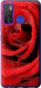 Чехол на Tecno Camon 15 Красная роза 529u-2405 (Красный)