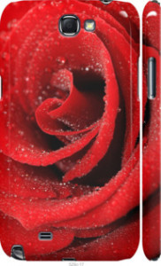 Чехол на Samsung Galaxy Note 2 N7100 Красная роза 529m-17 (Красный)