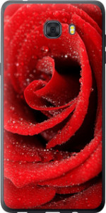 Чехол на Samsung Galaxy C9 Pro Красная роза 529u-720 (Красный)