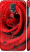 Чехол на Samsung Galaxy S5 Duos SM G900FD Красная роза 529m-62 (Красный)