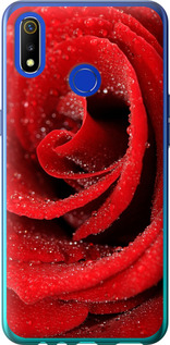 Чехол на Realme 3 Красная роза 529u-1869 (Красный)