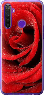 Чехол на Realme 5 Красная роза 529t-1862 (Красный)