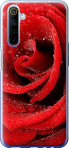 Чехол на Realme 6 Красная роза 529t-1913 (Красный)