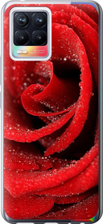 Чохол на Realme 8 Червона троянда 529u-2303 (Червоний)