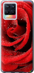 Чохол на Realme 8 Червона троянда 529u-2303 (Червоний)