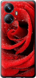 Чехол на Realme 10 Pro Plus Красная роза 529u-2944 (Красный)